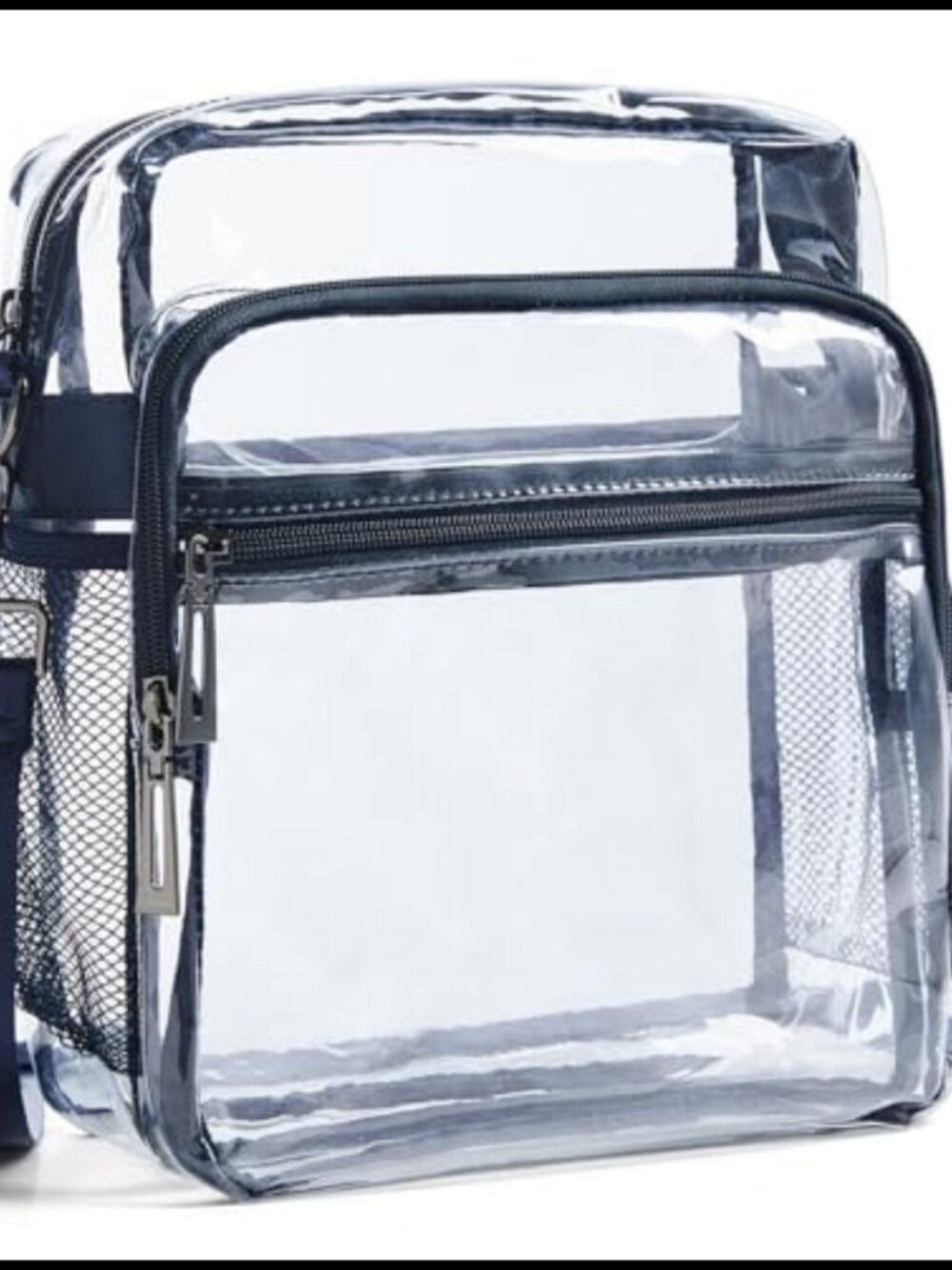 Clear Crossbody Purse 12x6x12 Stadium Approved TPU Waterproof Bag